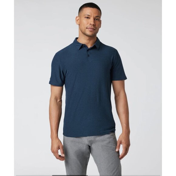 Vuori Other - Vuori Teal Blue Strato Tech Men's XXL Performance Stretch Classic Golf Polo